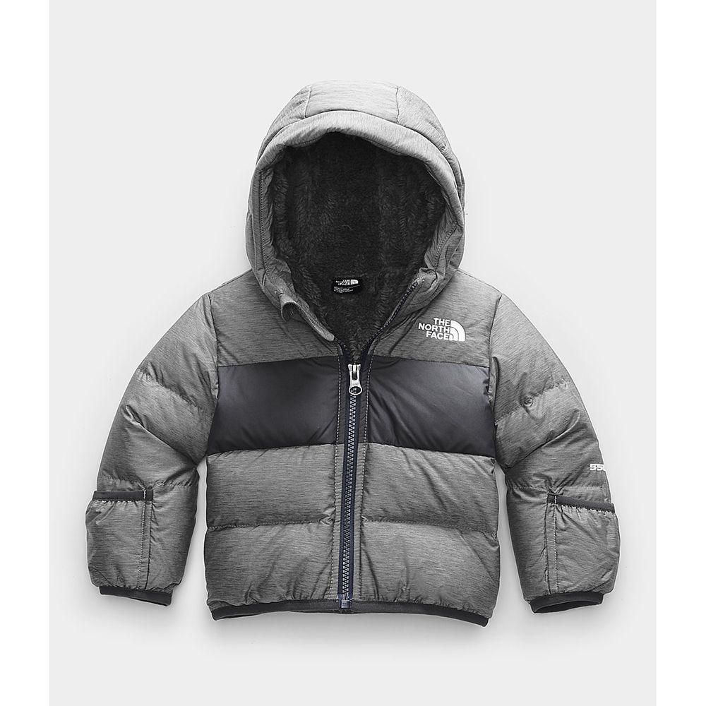The North Face Moondoggy Μωρό Φούτερ Hoodie - Γκρι (MPDK15609)